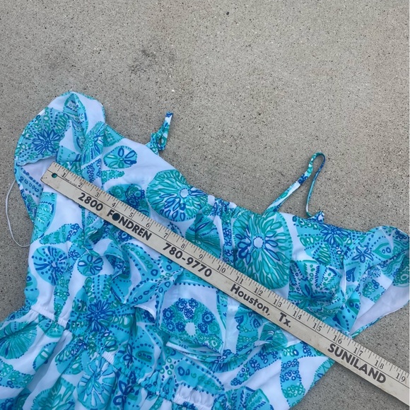 Lilly Pulitzer x Target S Blue Sea Urchin For You Sand Dollar Sundress Resort - Picture 3 of 7
